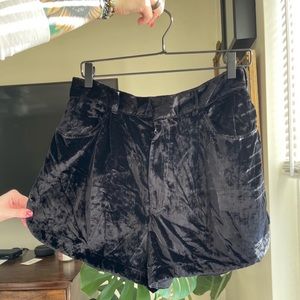 NWOT- Free People Roma Velvet Shorts